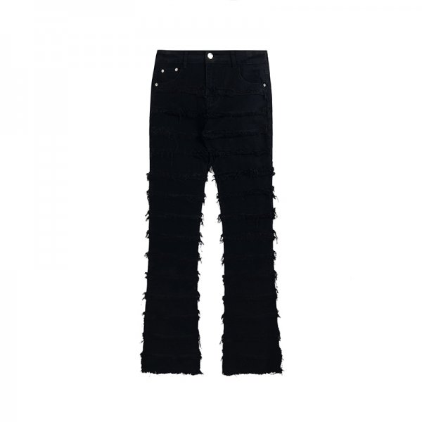 American Erosive Destruction Raw Edge High Street Jeans