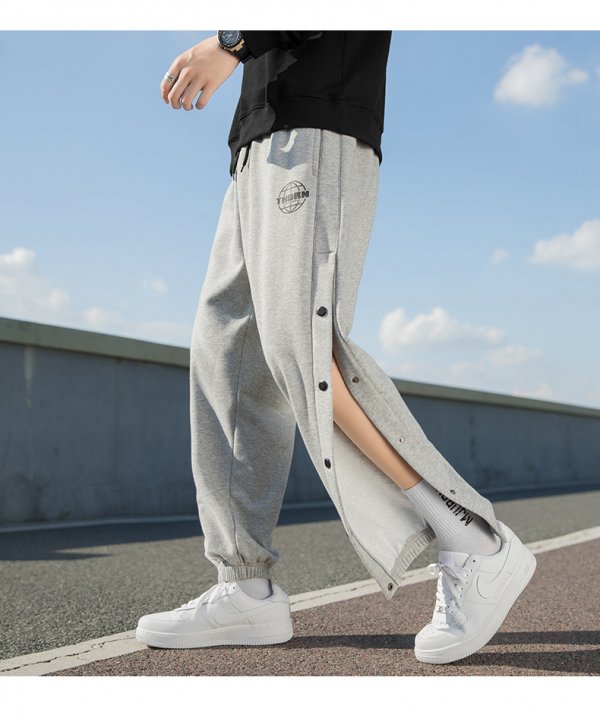 Newport Style Men's Autumn And Winter Breasted Drape Casual Men's Loose Sports Trousers