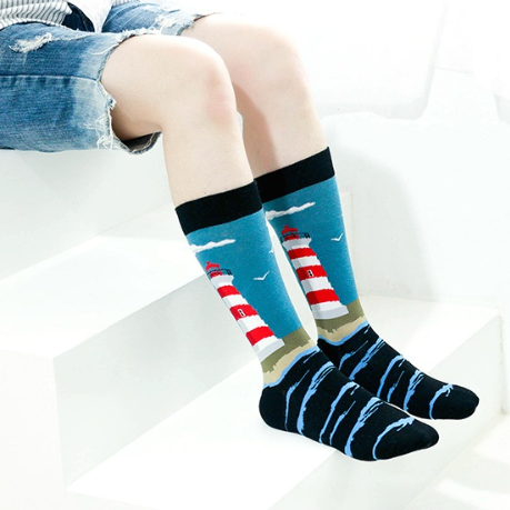 Hip Hop Autumn And Winter Mid-calf Length Men's Socks